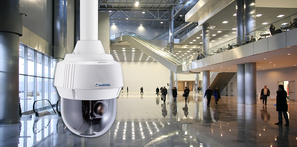 GeoVision camera monitoring site perimeter