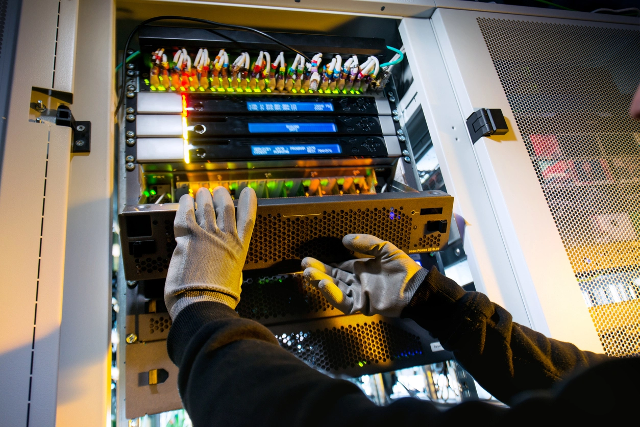 Ubiquiti managed network supporting commercial security cameras