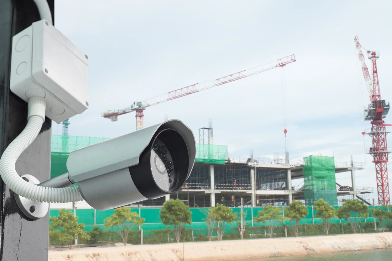 remote construction site surveillance monitoring