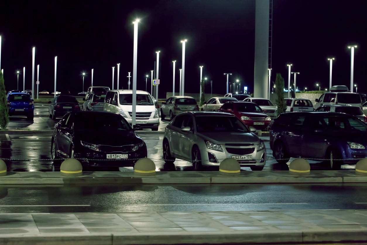 after-hours parking lot surveillance cameras