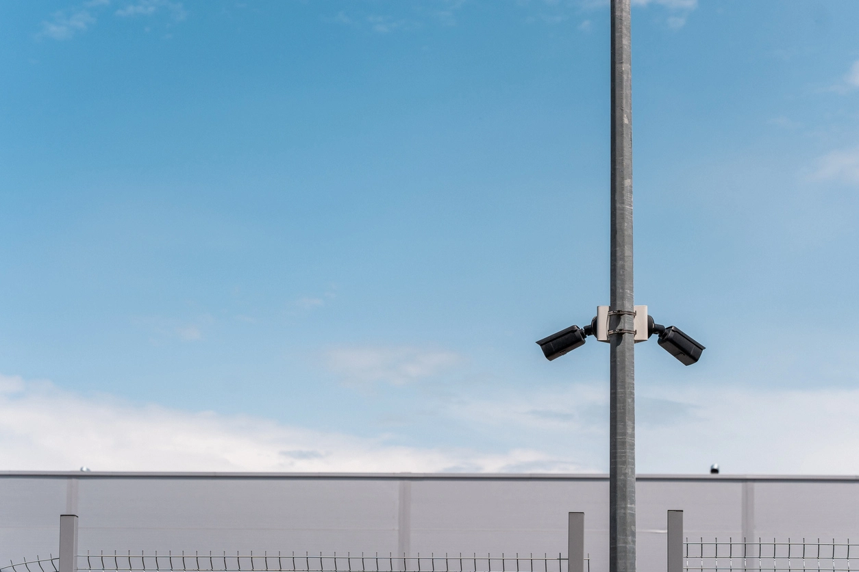parking lot entrance and exit surveillance cameras