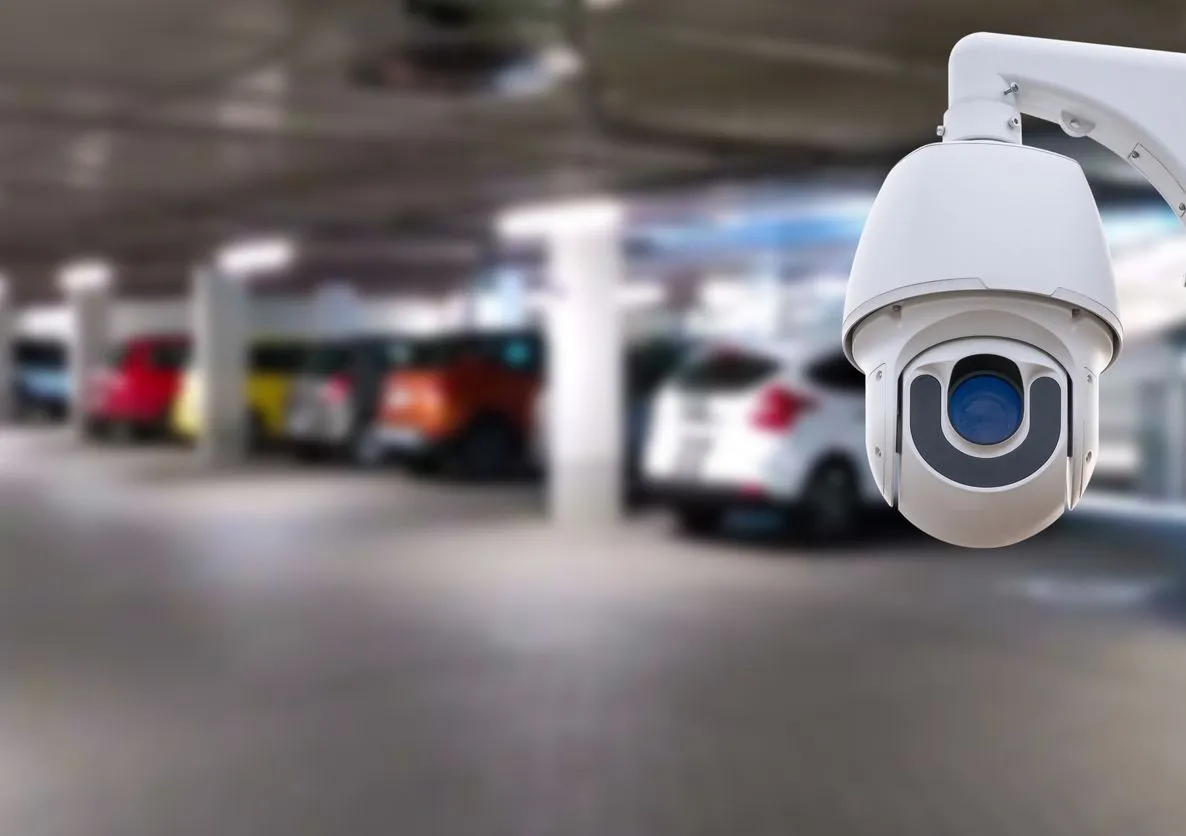 PTZ object tracking security camera planned with fixed overview cameras