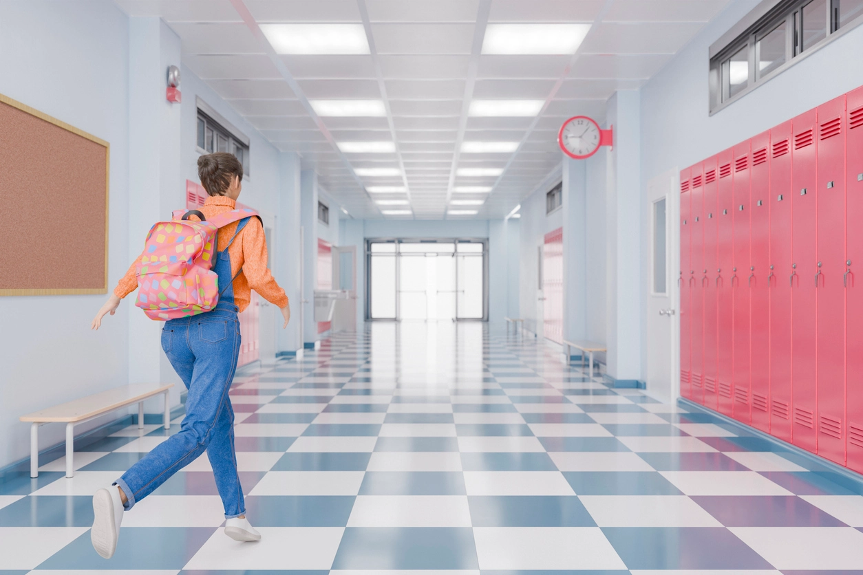 School campus security camera surveillance