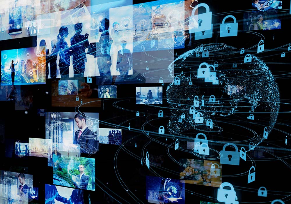 A visual representation of video encryption